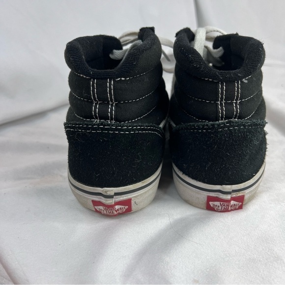 VANS Sk8-Hi Black Suede Youth Shoe - Picture 4 of 7